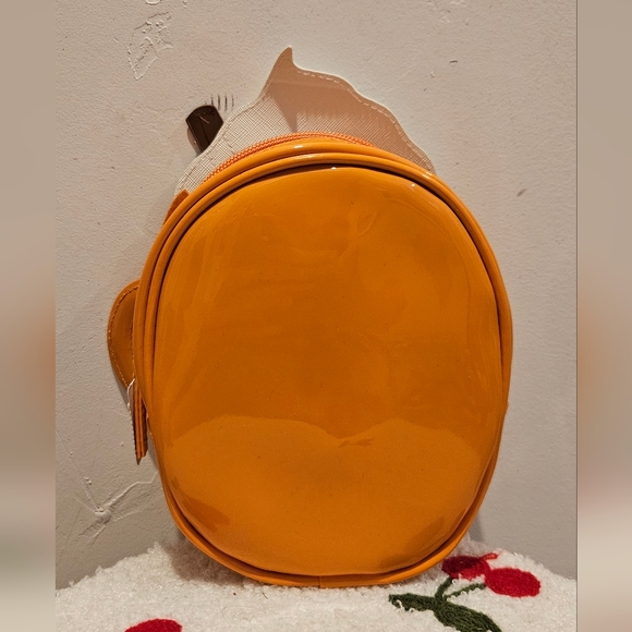 Bath & Body Works Pumpkin Orange Handbag with Cream Top - Picture 2 of 3